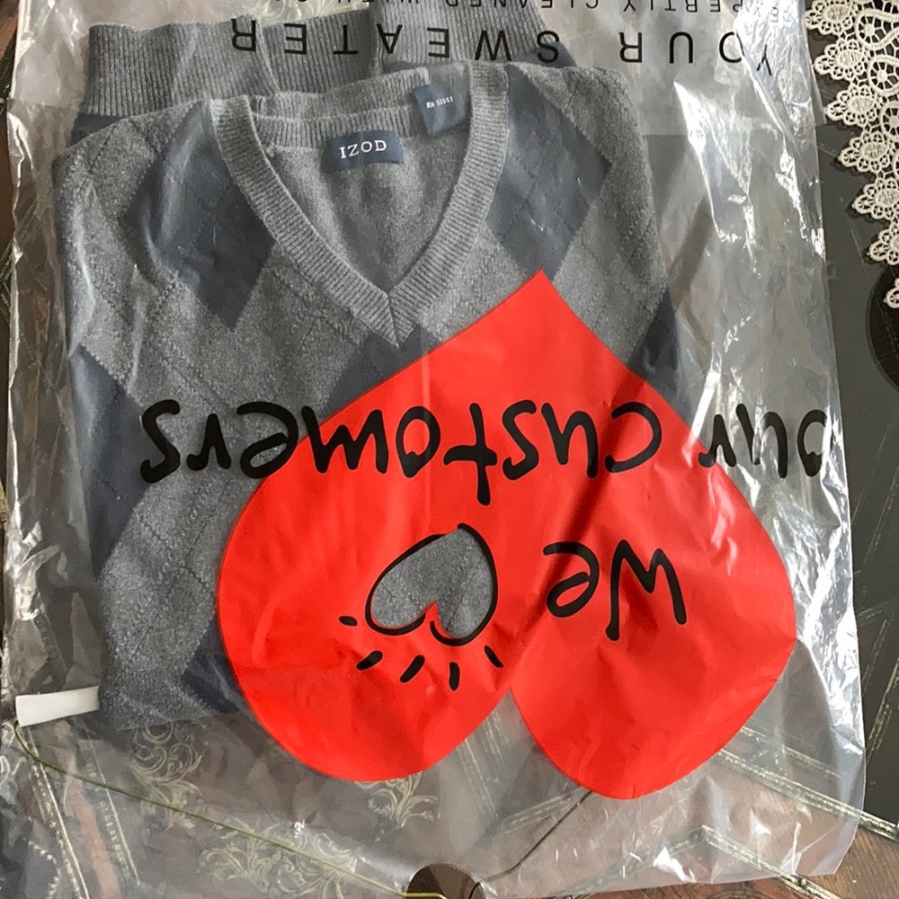 Dry cleaned sweater, in perfect condition